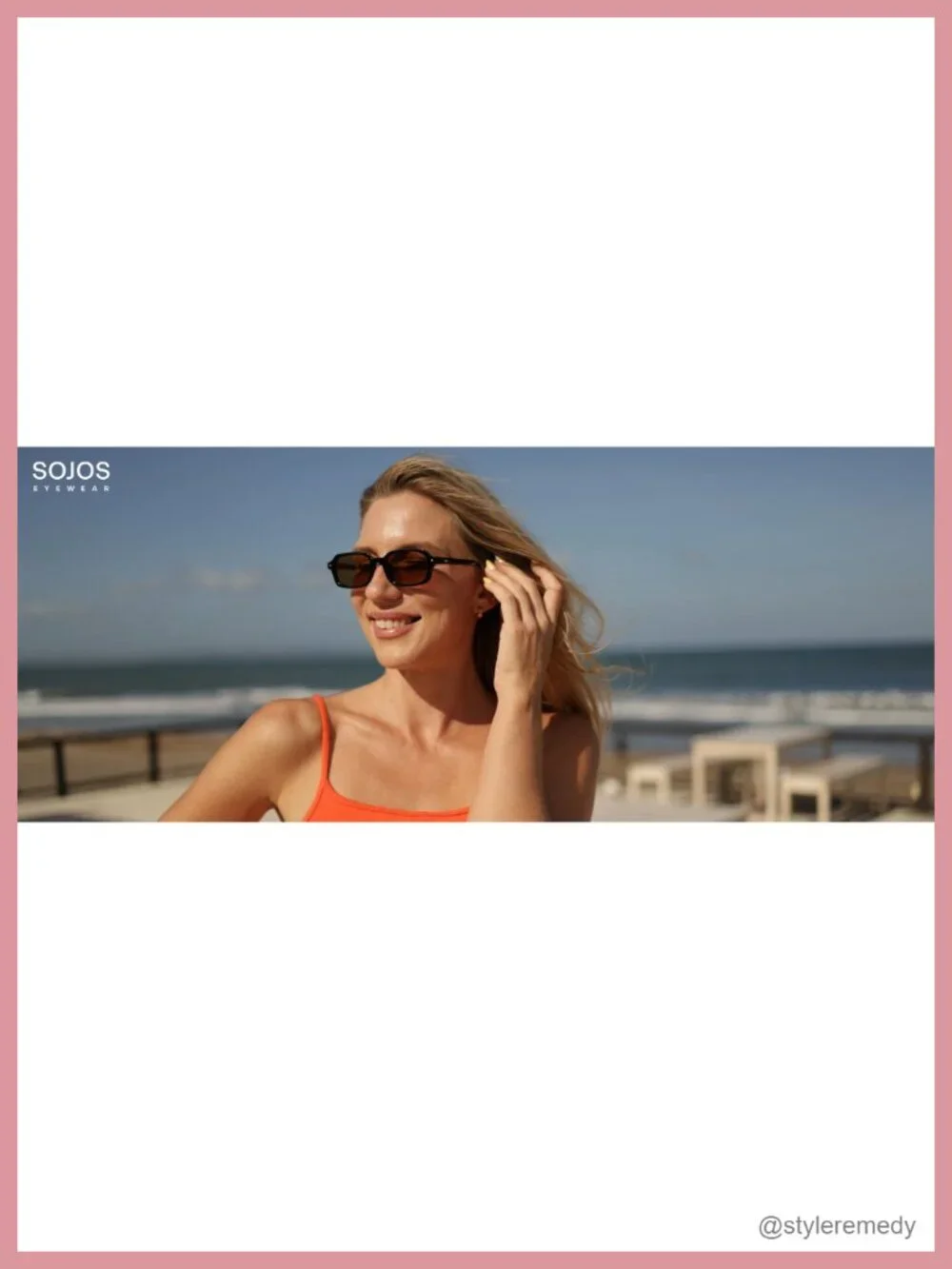 Polarized Rectangular Sunglasses UV400 Protection Thin Frame Unisex